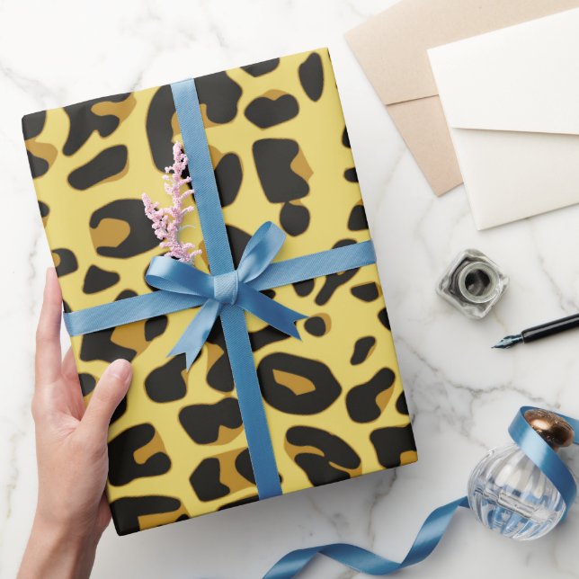Leopard Animal Skin Pattern Print Wrapping Paper (Gifting)