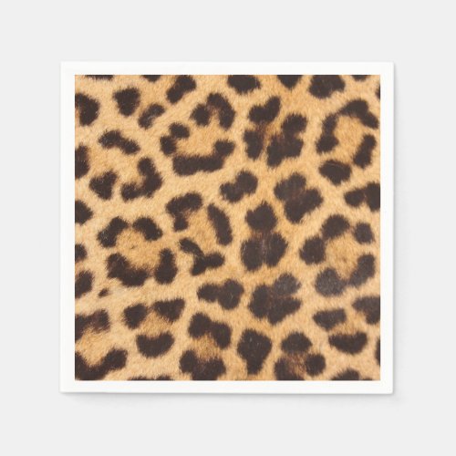 Leopard Animal Skin Print Paper Napkins