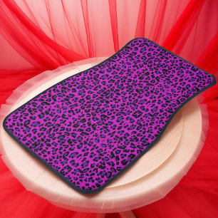 leopard animal skin Purple Pattern Wildlife safari Car Floor Mat