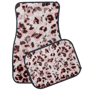 Leopard Animal Skin: Tie Dye Elegance. Car Floor Mat