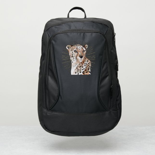 Leopard Animal  Travel Port Authority® Backpack (Front)