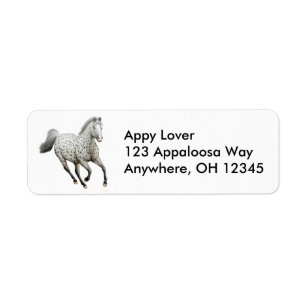 Leopard Appaloosa Horse Label