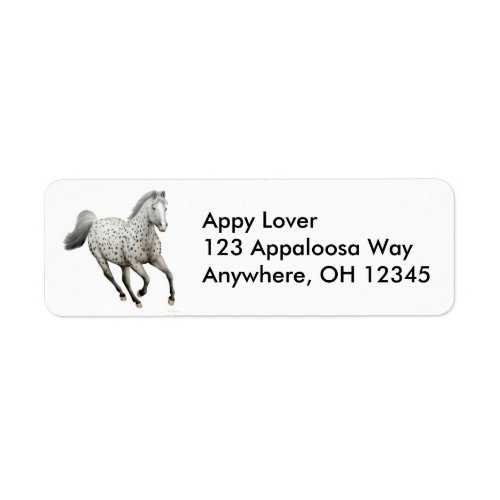 Leopard Appaloosa Horse Label