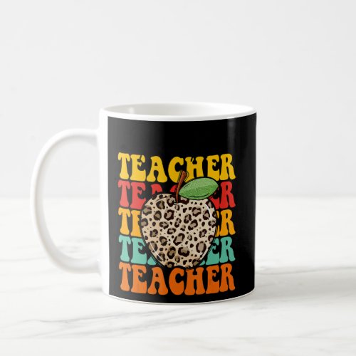 Leopard Apple Pre K Teacher Appreciation Back To S Coffee Mug