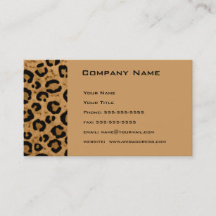 Leopard Appointment Reminder Card
