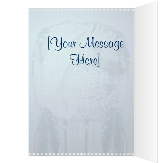 Leopard Appy and Dreamcatcher Card (Inside (Left))