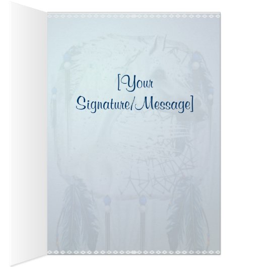 Leopard Appy and Dreamcatcher Card (Inside (Right))