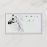 Leopard Appy and White Feathers Business Card