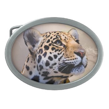 Leopard Art 1 Belt Buckle by Ronspassionfordesign at Zazzle