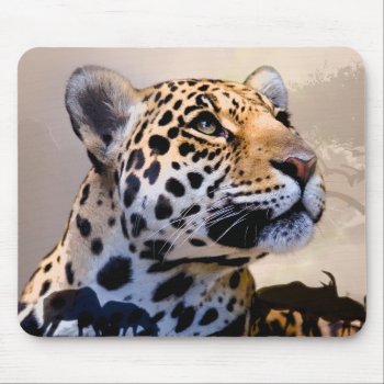 Leopard Art 1 Mousepad by Ronspassionfordesign at Zazzle