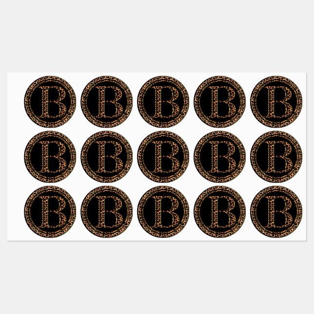 Leopard B Labels (Sheet)