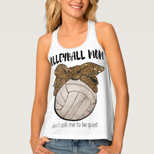 Leopard Bandana Volleyball Mom Tank Top