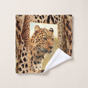 Leopard Bathroom Towel Sets