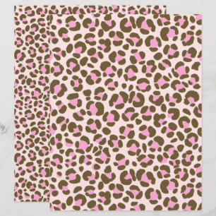 Leopard Beige Pink Brown