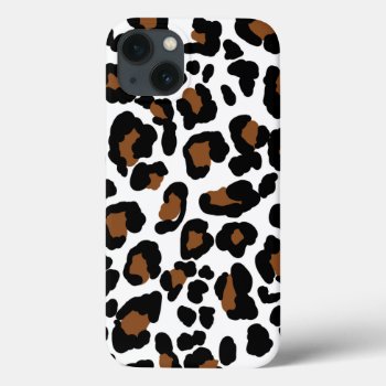 Leopard Big Cat Fur Pattern Print  Iphone 13 Case by TheFabricSeal at Zazzle