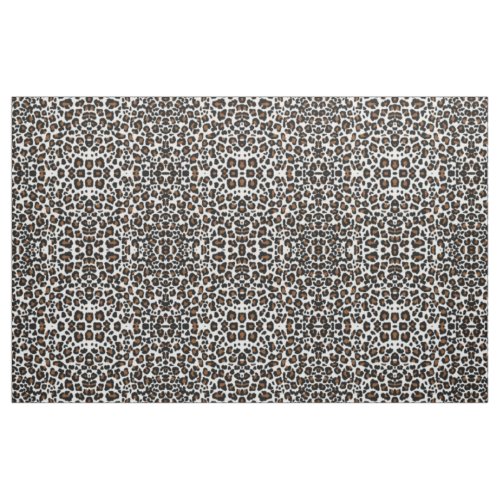 Leopard Big Cat Fur Pattern Print Fabric