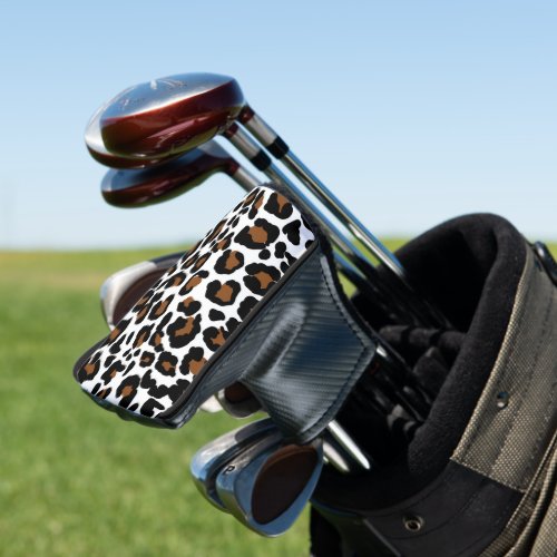 Leopard Big Cat Fur Pattern Print  Golf Head Cover