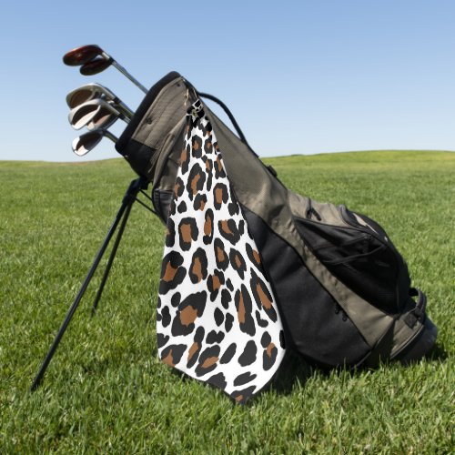 Leopard Big Cat Fur Pattern Print  Golf Towel