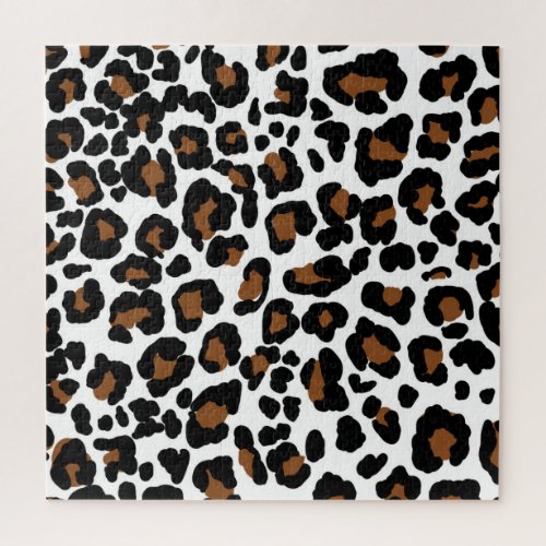 Leopard Big Cat Fur Pattern Print  Jigsaw Puzzle