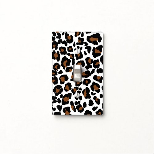 Leopard Big Cat Fur Pattern Print  Light Switch Cover