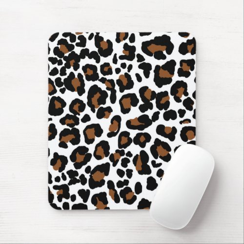 Leopard Big Cat Fur Pattern Print  Mouse Pad