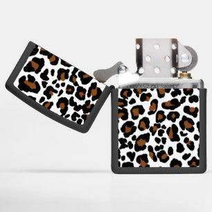 Leopard Big Cat Fur Pattern Print Zippo Lighter