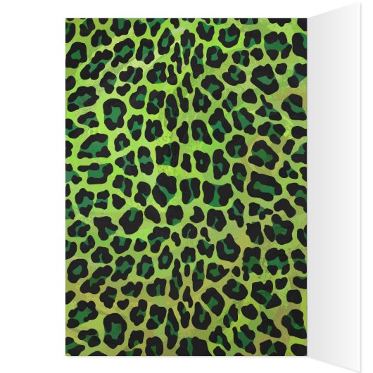 Leopard Black and Green with Monogram (Inside (Left))