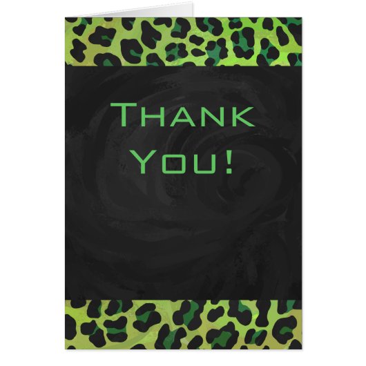 Leopard Black and Green with Monogram (Front)