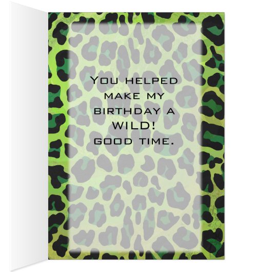 Leopard Black and Green with Monogram (Inside (Right))