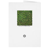 Leopard Black and Green with Monogram Cards (Back)