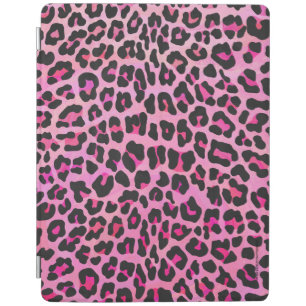 Leopard Black and Hot Pink Print iPad Smart Cover