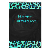 Leopard Black and Teal Print (Front)