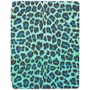 Leopard Black and Teal Print iPad Smart Cover