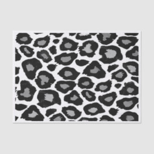 Leopard - Black and White Tissue Paper