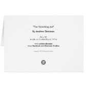 Leopard Blank Card by Andrew Denman (Back Horizontal)