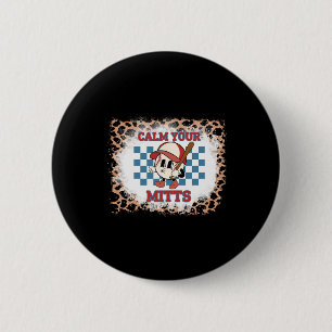 Leopard Bleached Calm Your Mitts Shirt Button