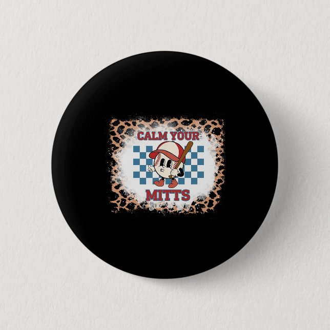 Leopard Bleached Calm Your Mitts Shirt  Button (Front)