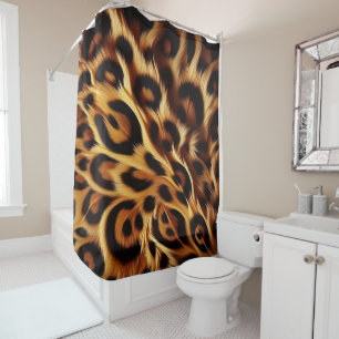 Leopard Bliss: Bold Prints, Cozy Nights Shower Curtain