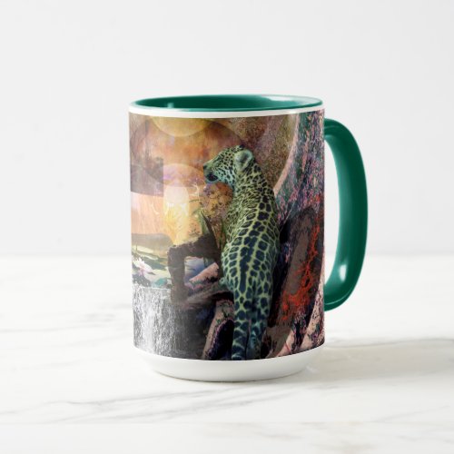 Leopard Blue Lagoon Mug