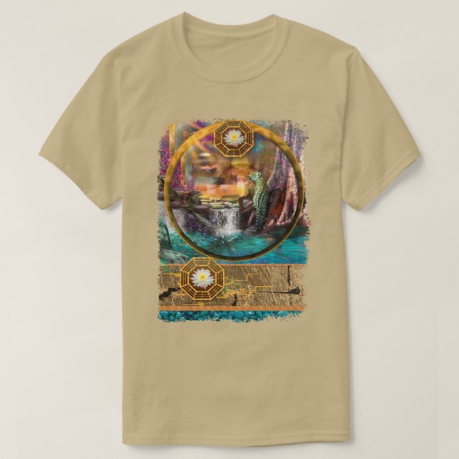 LEOPARD BLUE LAGOON T-Shirt (Design Front)