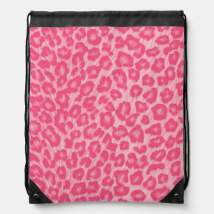 Leopard Blush  Drawstring Bag