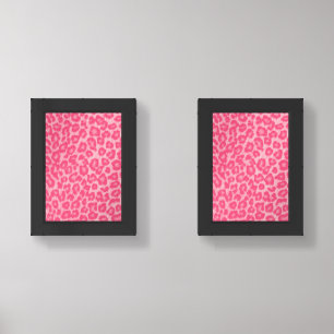 Leopard Blush  Wall Art Sets