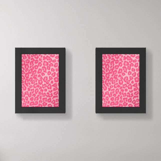 Leopard Blush  Wall Art Sets (Front)