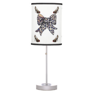 leopard bow decorative lamp shade