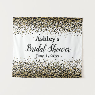 Leopard Bridal Shower Backdrop Photo Booth Prop