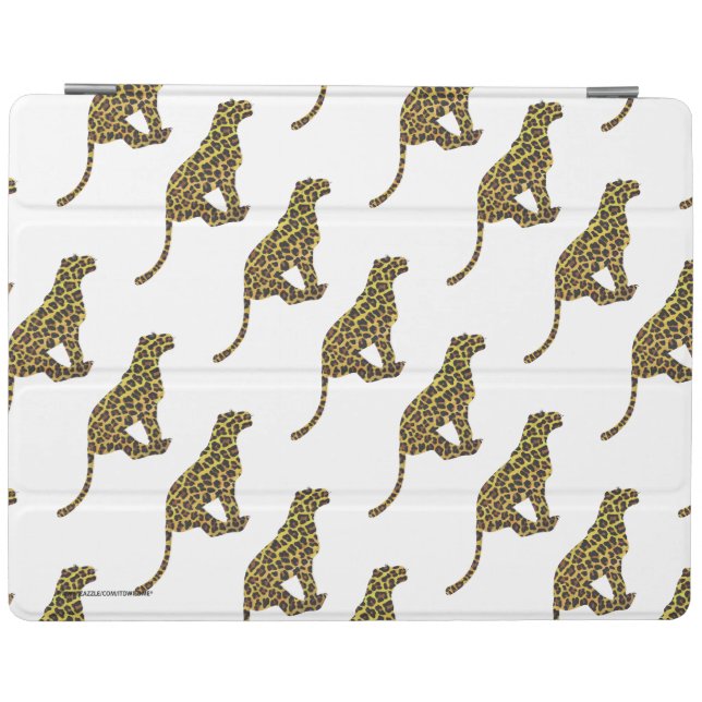 Leopard Brown and Yellow Siloette iPad Smart Cover (Horizontal)