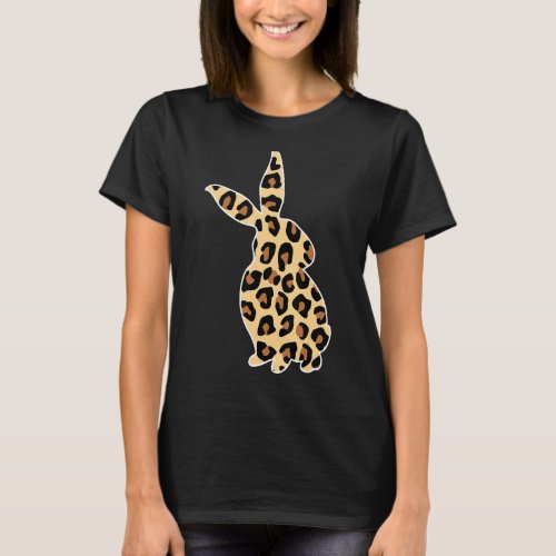 Leopard Bunny Rabbit Easter Matching Family Easter T_Shirt