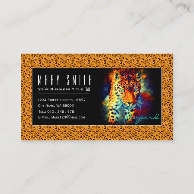 Leopard Business Card (Back)