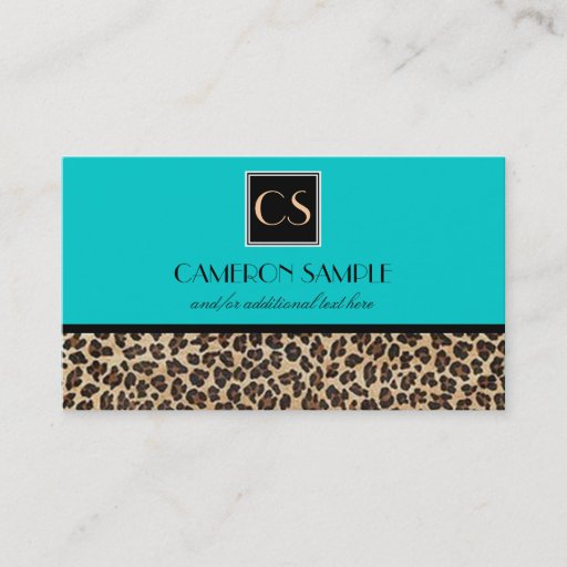 Customizable Leopard Business Card Templates