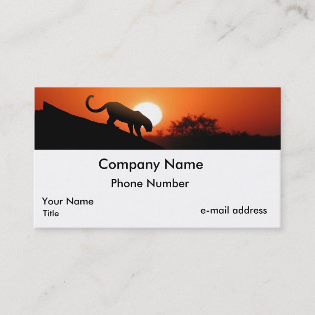 Leopard Business Card (Front)